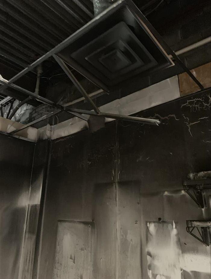 Soot on ceiling