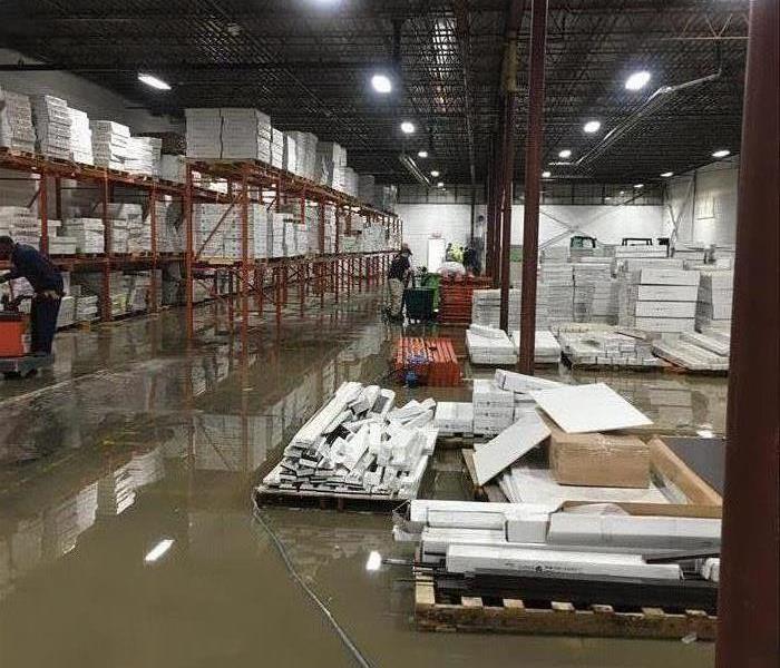 Water in warehouse
