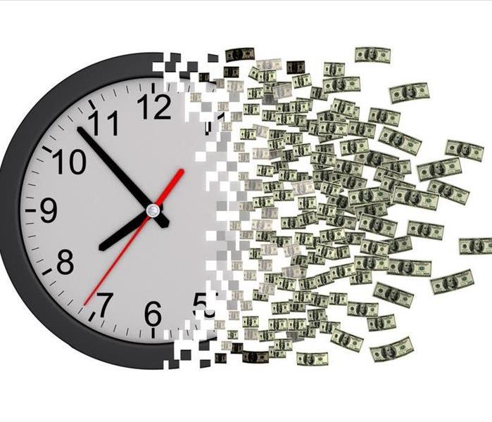 Depiction of time being money