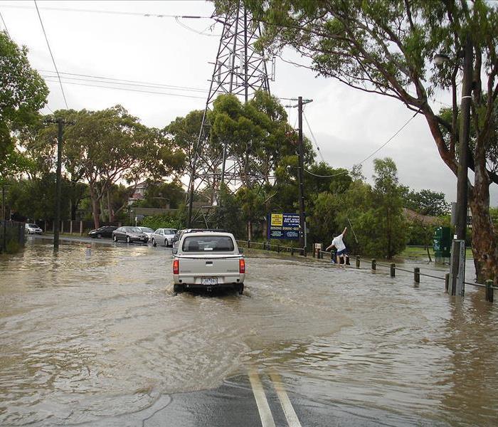 Flooding in a street